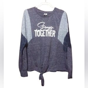 EST. 1946 “Stronger Together” Colorblock Tie-Front Tee